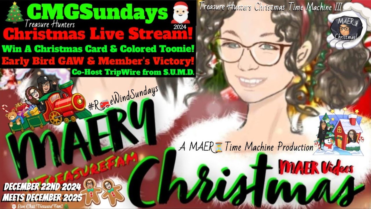 Treasure Hunters Christmas Time Machine III! 🎄🎅 With Hosts Rocco, XMAS RAT, Mrs. Claus & You!