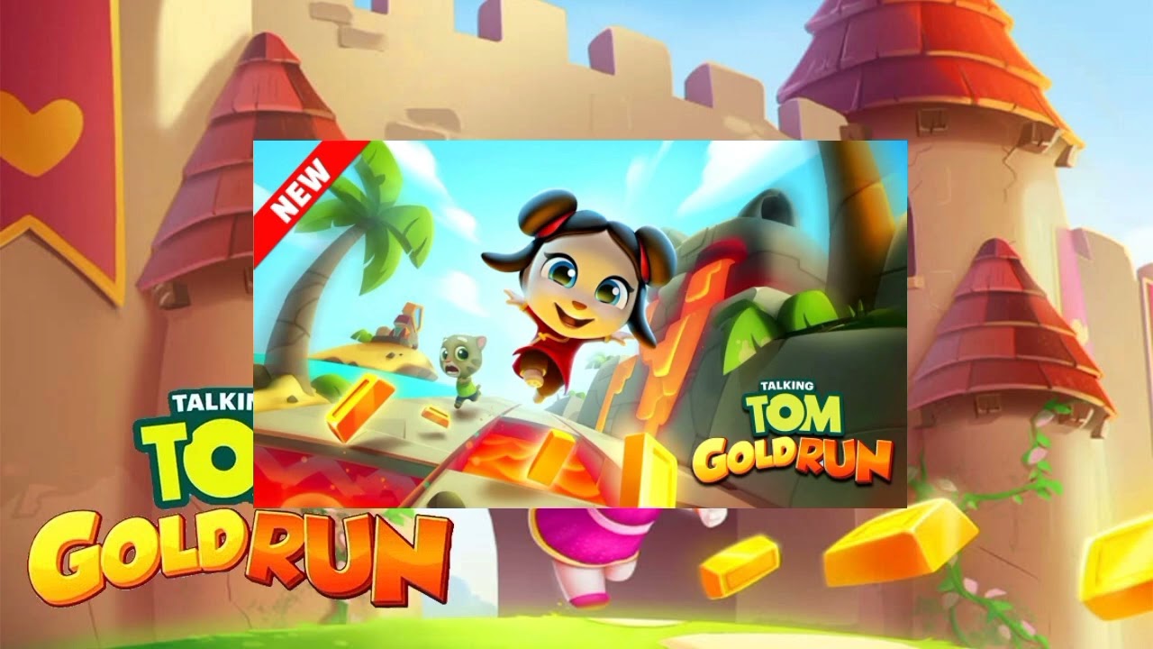Talking Tom Gold Run Medieval+Lost City Mashup