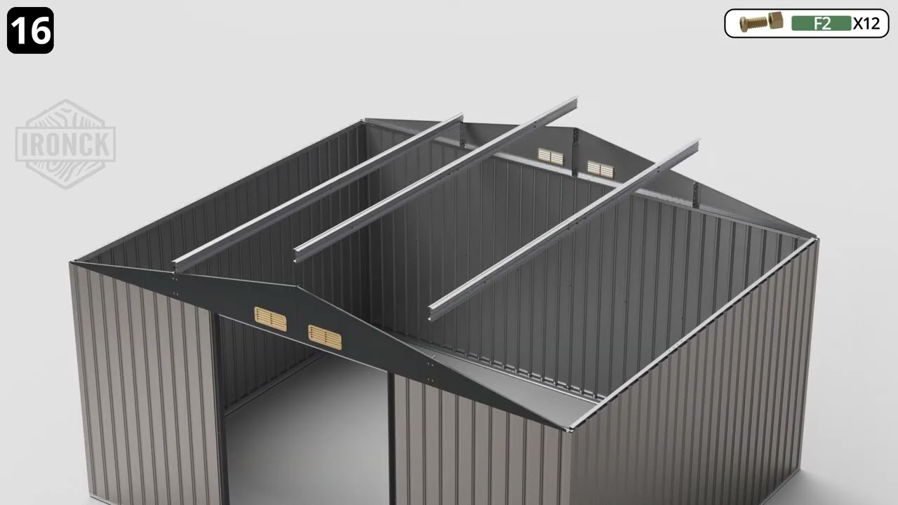 10x12 Outdoor Storage Shed Assembly Video