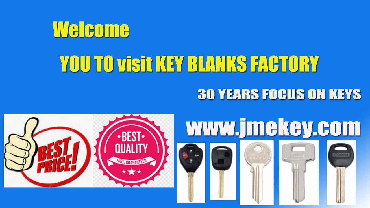 KEY BLANKS XIANPAI JME FACTORY MANUFACTURES IN CHINA