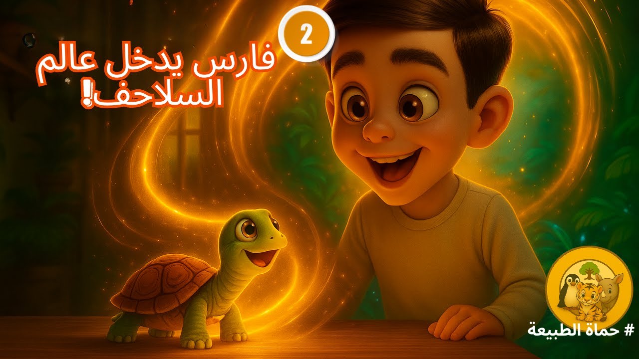 فارس يدخل إلى عالم السلاحف#ecokids #البيئة #حيوانات-مهددة-بالانقراض
