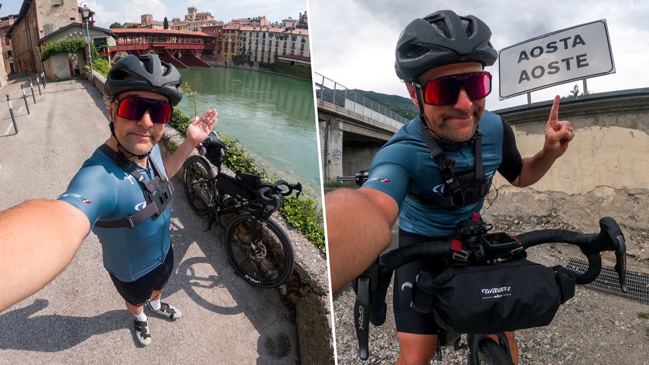 460 KM PER UNA VISITA MEDICA!!! Bassano-Aosta in bici gravel. 🚴🏻‍♂️