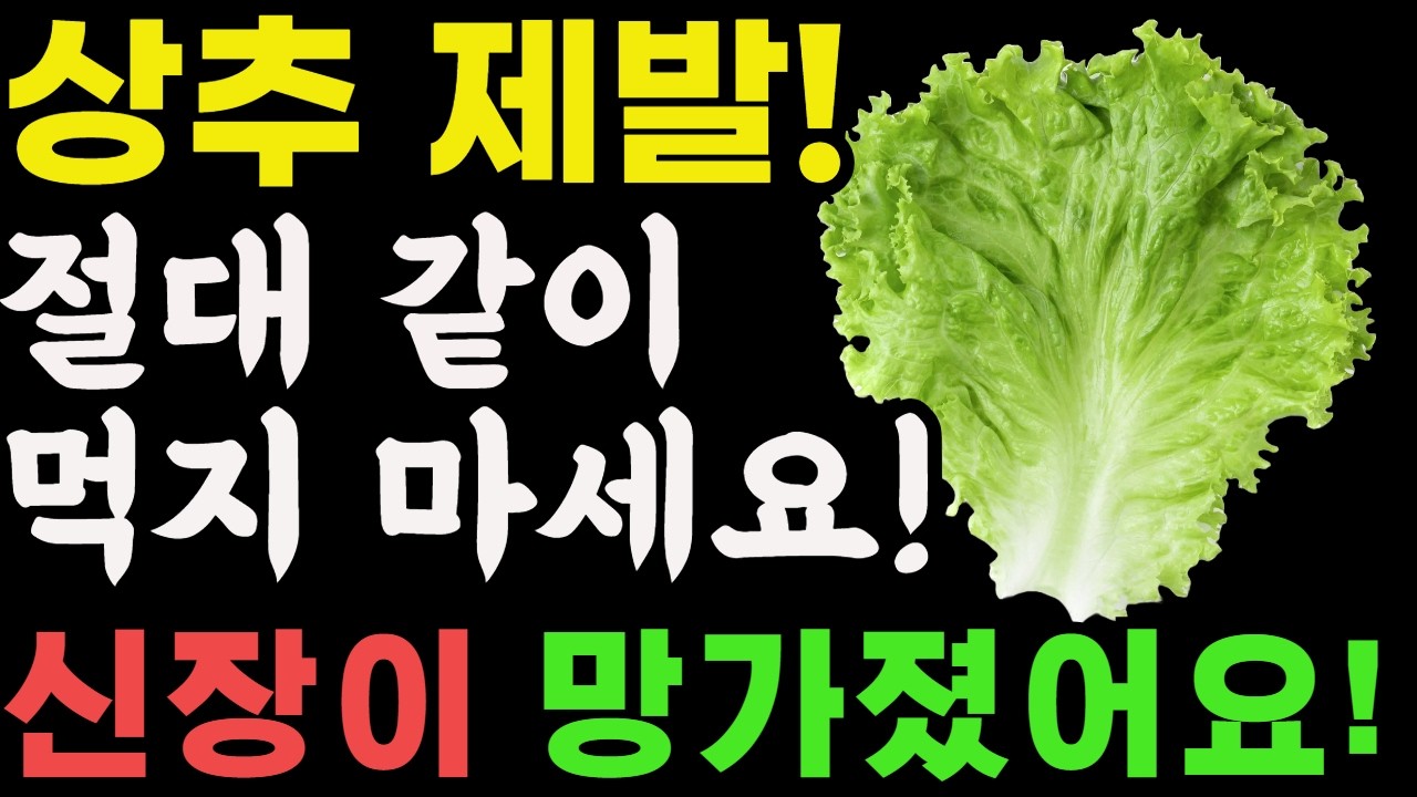 상추와 상극인 음식 TOP3! 절대 같이 먹지 마세요! 노년기 건강을 위해 먹는 상추, 이렇게 드셔야 막힌 혈관이 뻥 뚫리고 신장이 살아납니다. 상추효능.건강정보.