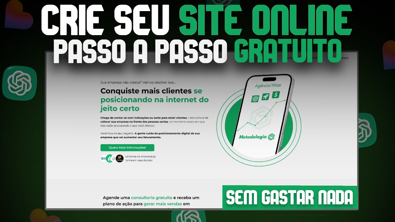 Como Criar um Site Online em 10 Minutos com IA | Passo a Passo