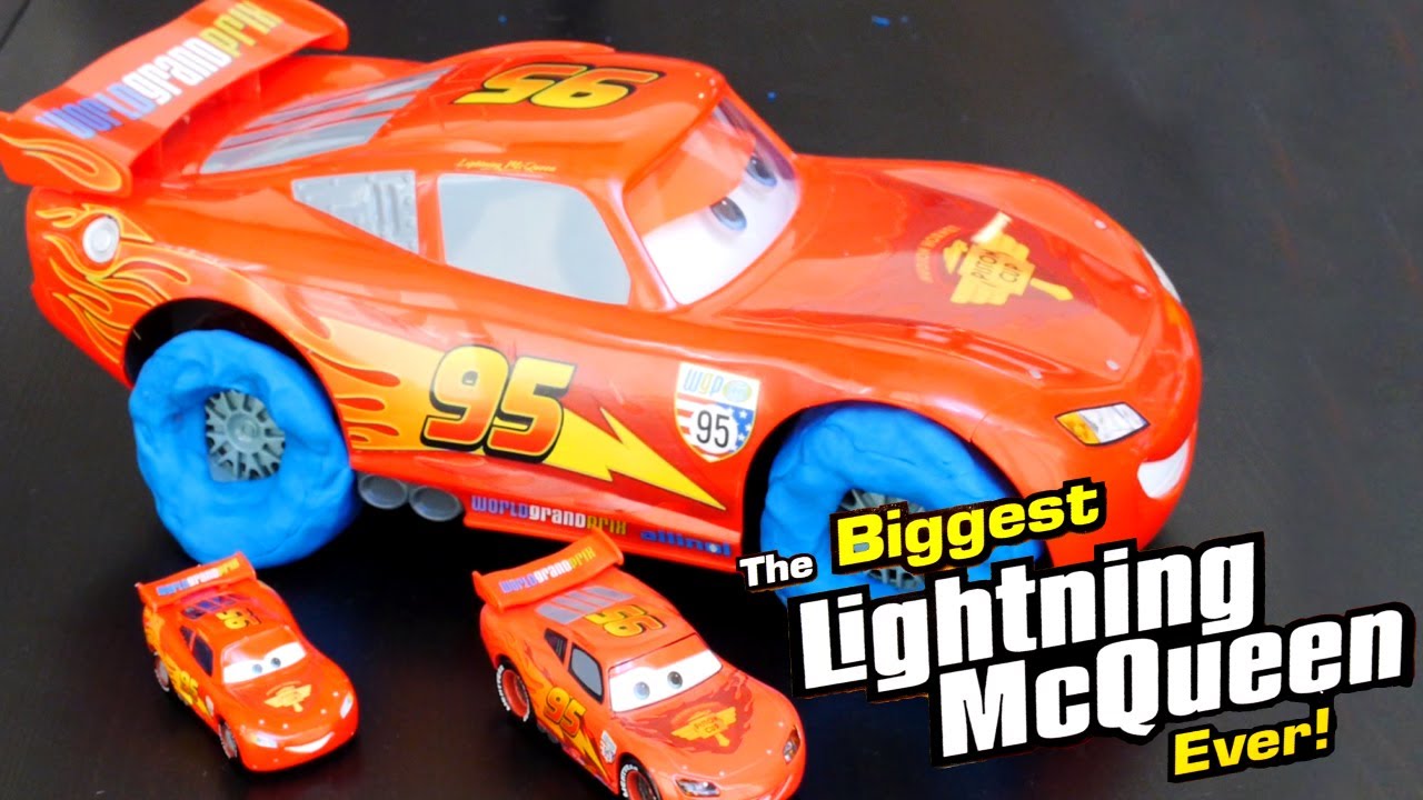 Disney Pixar Cars Big Time Buddy Talking Lightning McQueen Play Doh Color Wheels 70+ Sounds