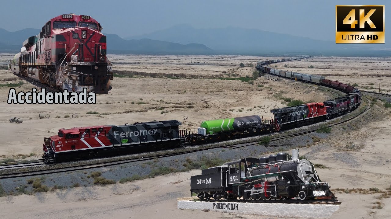 Поезда в мексиканской пустыне! Город в глуши.