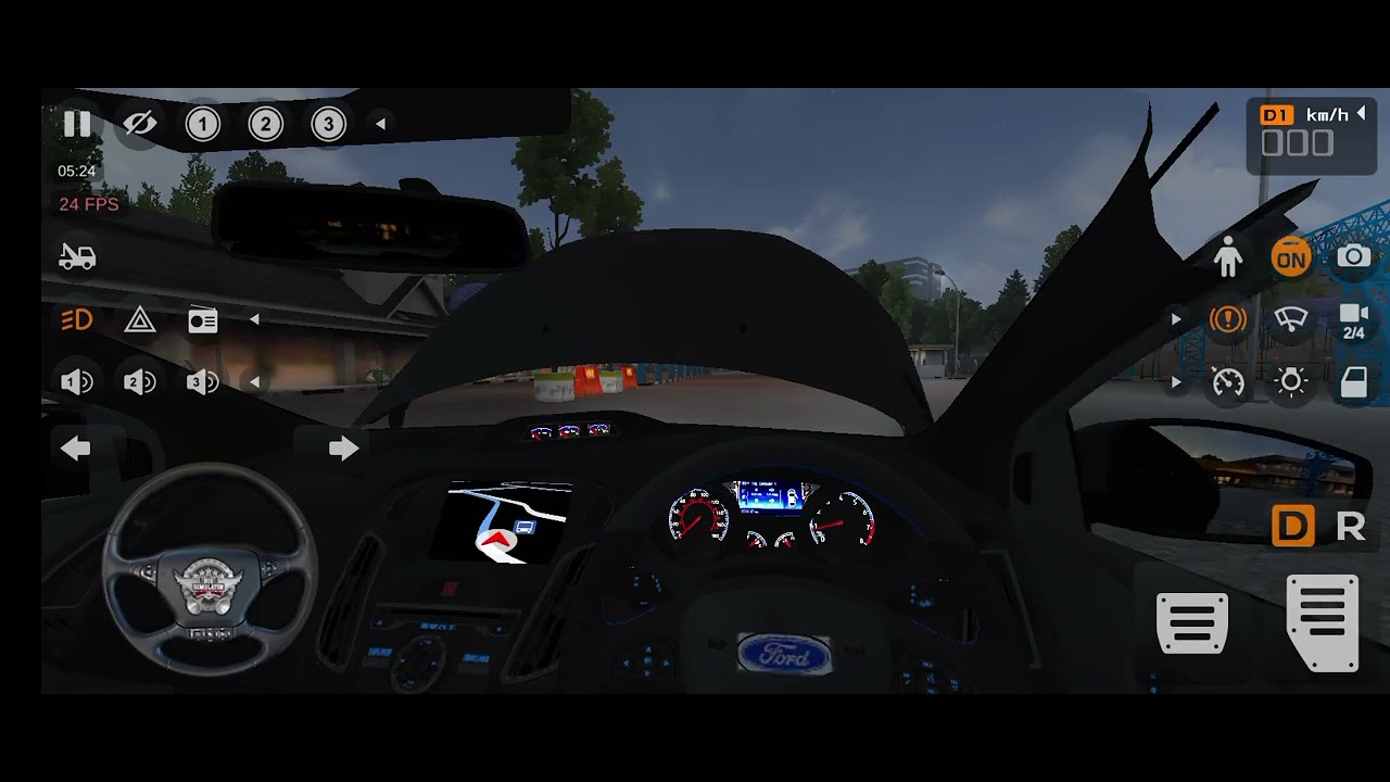 Bus simulator Indonesia driving Ford Fiesta