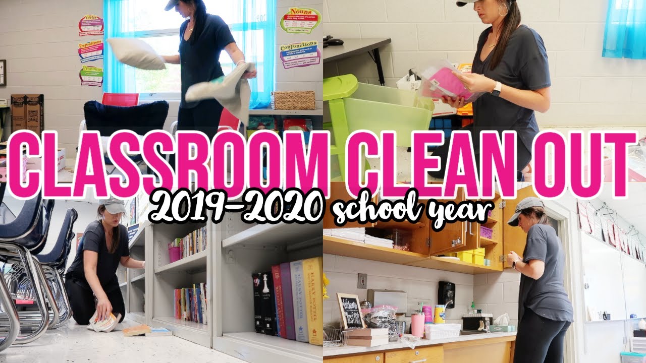 CLASSROOM CLEAN OUT 2020// END OF YEAR CLEANING