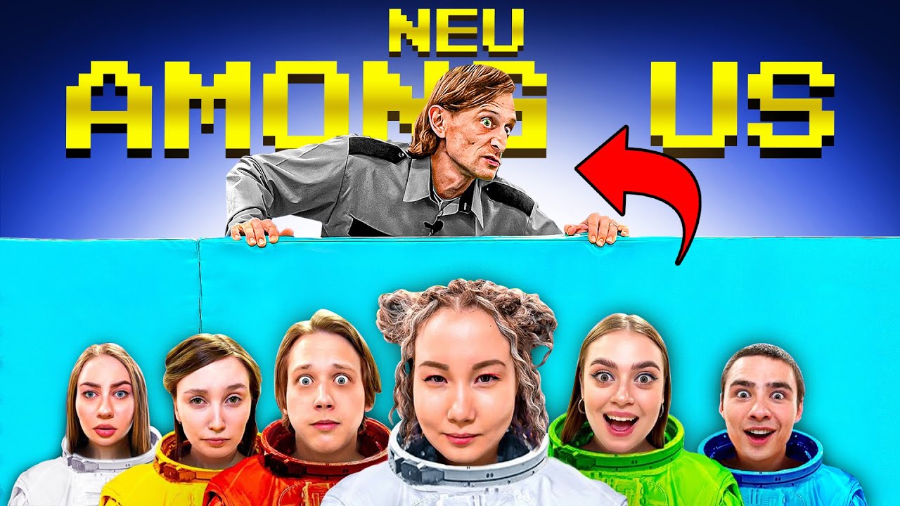 AMONG US spielen im WIRKLICHEN LEBEN mit einem Sicherheitsbeamten !
