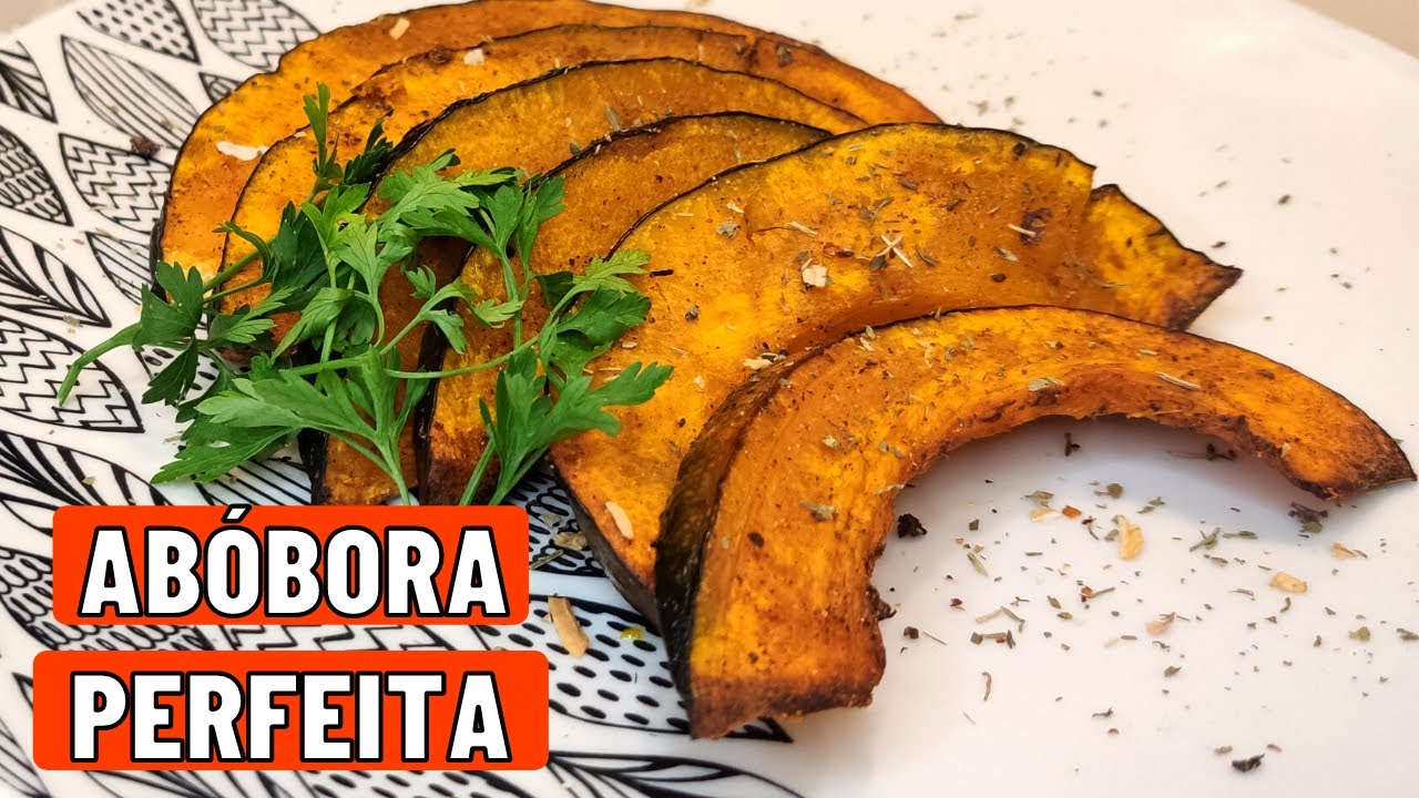 ABÓBORA ASSADA NA AIRFRYER | Receita Com Abóbora Cabotiá
