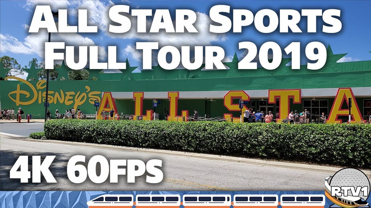 Disney's All Star Sports Resort - Full Tour 2019 - 4K 60fps - Walt Disney World