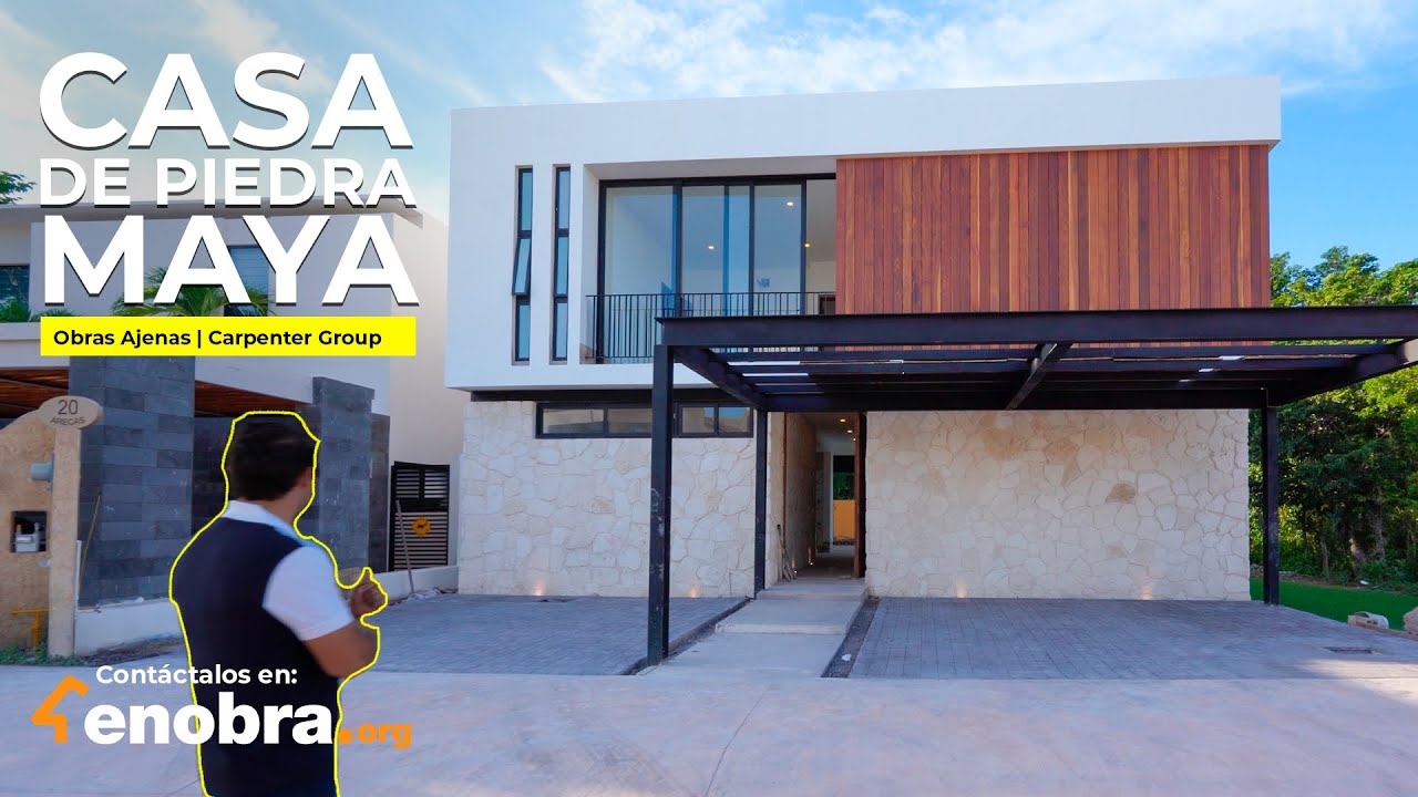 CASA de PIEDRA MAYA, con AMPLIOS ESPACIOS para TODA LA FAMILIA | Obras Ajenas | Carpenter Group Mx