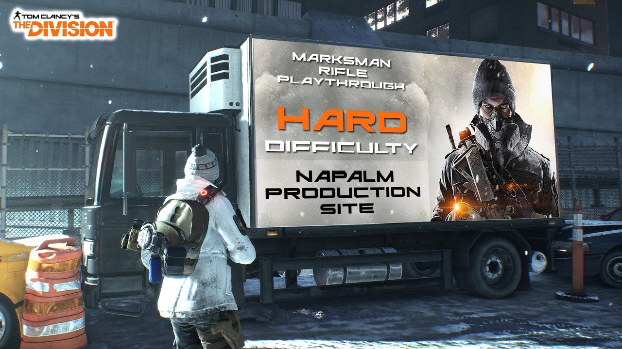 THE DIVISION | 07 Napalm Production Site | Marksman Rifle only + Hard Difficulty