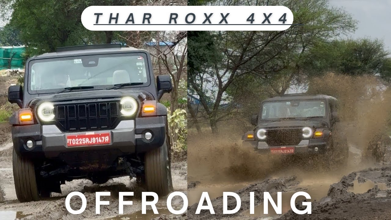 || THAR ROXX OFFROADING WILL THAR ROXX 4x4 SURVIVE ☠️|| AKELE OFFROADING KARNE NIKAL GYE#thar4x4