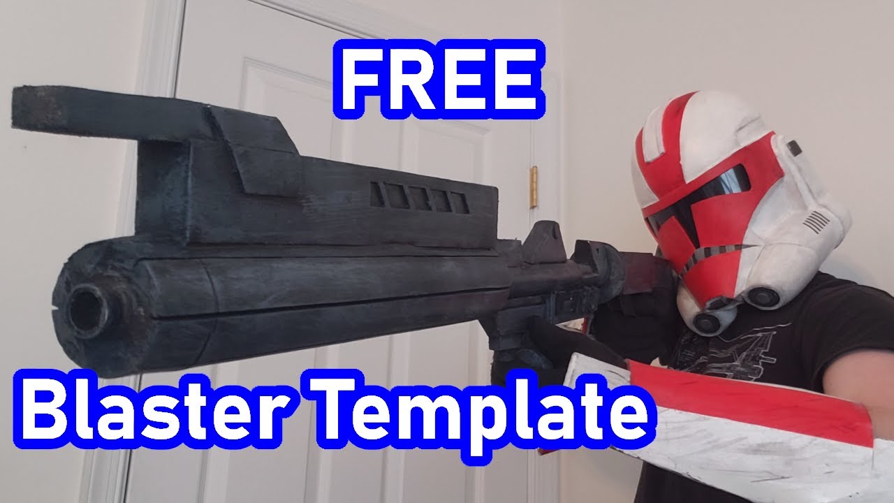 Clone Trooper DC-15A Foam Prop [ FREE Template + Help ]