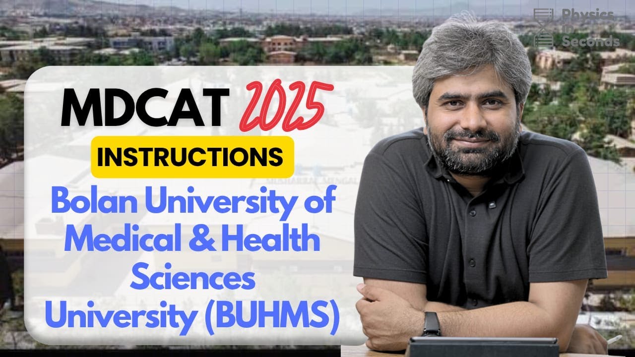 MDCAT 2025 | BUMHS | Instructions