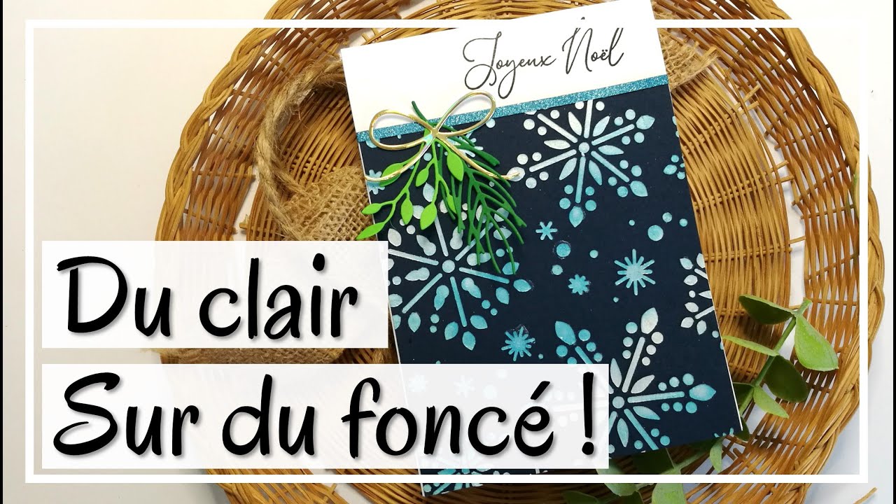 ASTUCE pour faire ressortir une couleur sur un fond foncé !! Tuto Carterie DIY Scrapbooking