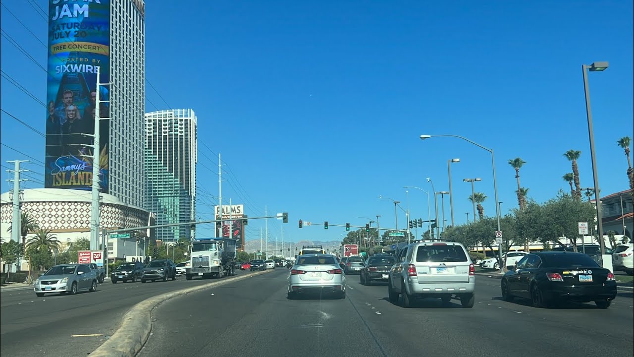 Exploring Las Vegas, NV: Flamingo Road Driving Tour, 4K