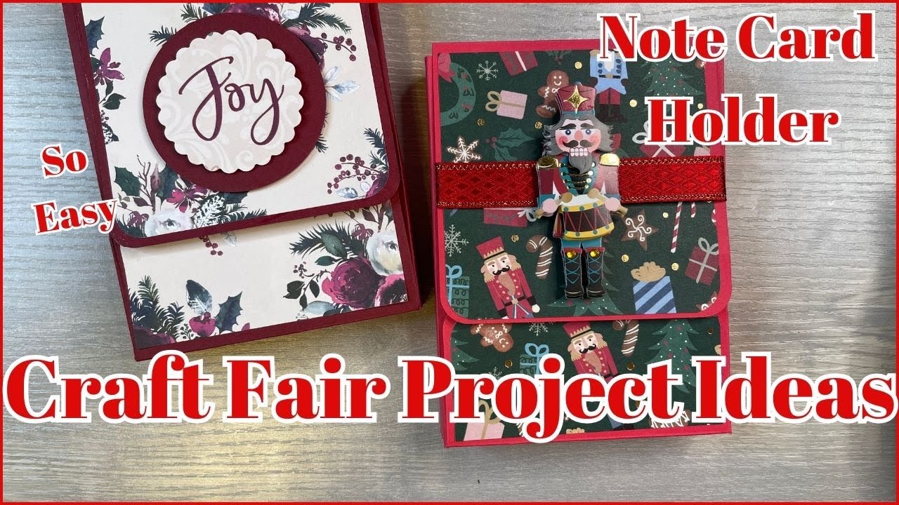 CRAFT FAIR PROJECT IDEAS | NOTE CARD HOLDER TUTORIAL | SO EASY!