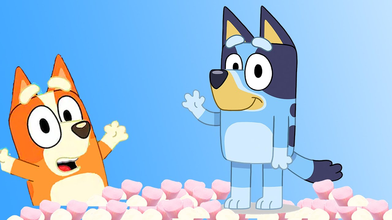 BLUEY Disney Junior Abc Kids | Make a Bluey Toy | Blippi fan min min playtime