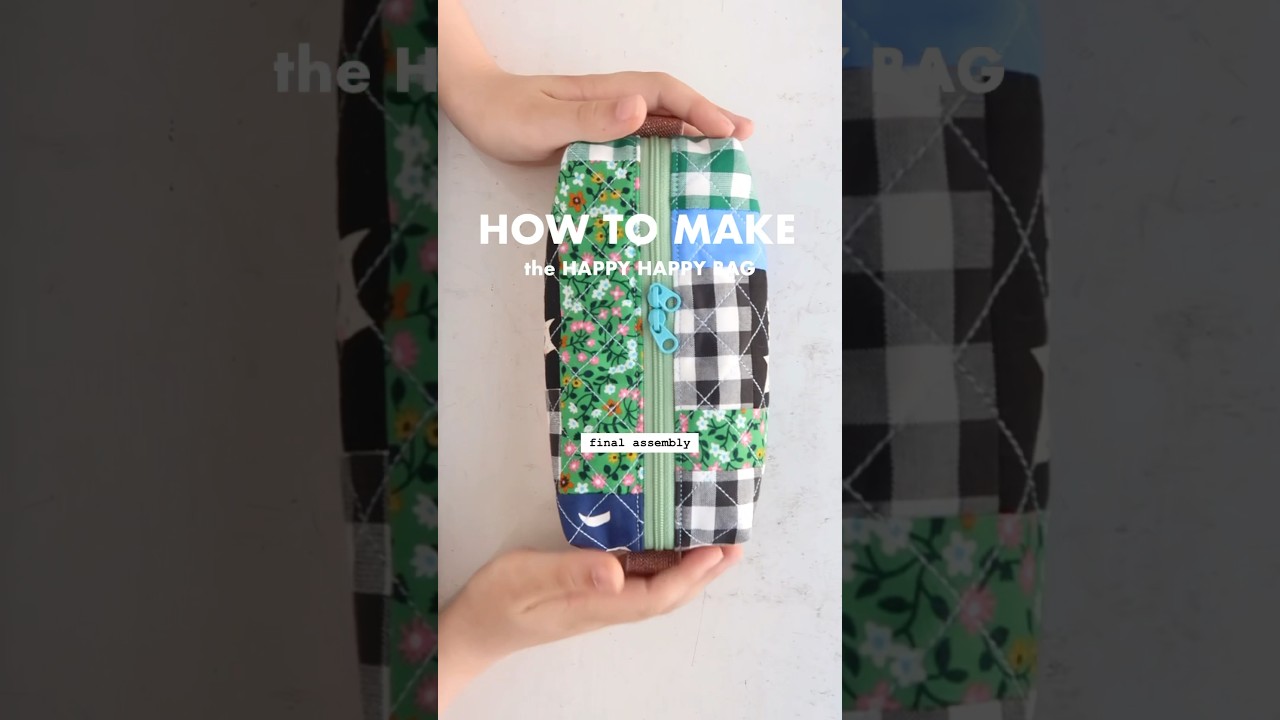 How to make a Boxy Zipper Pouch 🎥 for quilters and bag making beginners #sewingtutorial