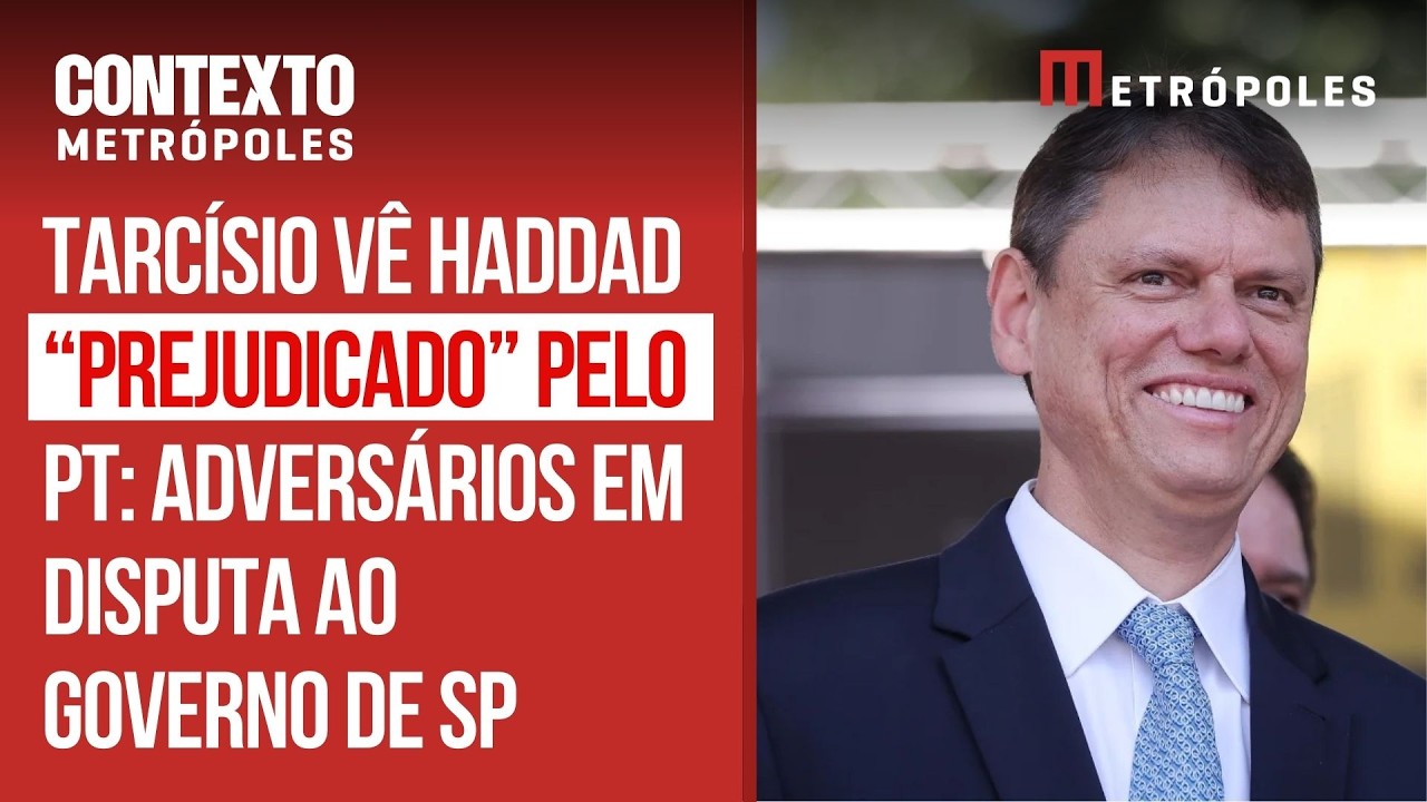 Tarcísio vê Haddad “prejudicado” por PT e ensaia pauta antitaxa