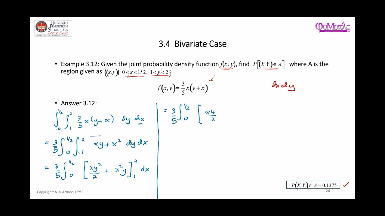 Introduction to Bivariate Continuous Random Variables