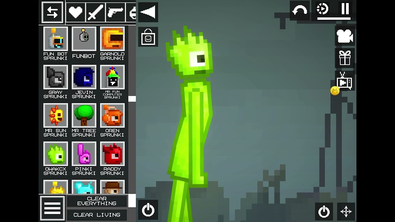 All Sprunki characters that can sing in Melon playground
