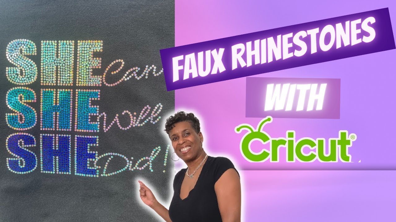 FAUX RHINESTONES IN CRICUT DESIGN SPACE | RHINESTONE TEMPLATE