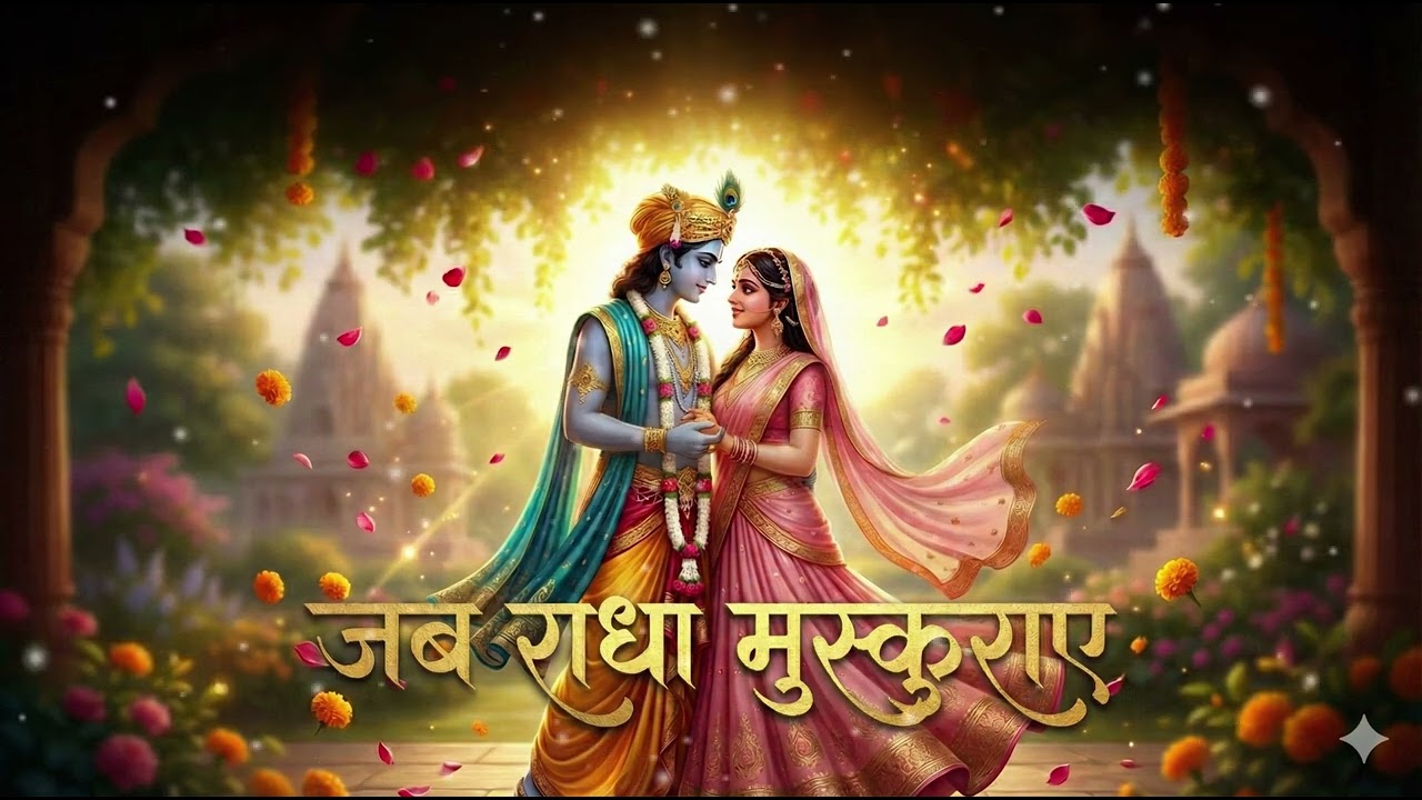 जब राधा मुस्कुराए 💗 | Radha Krishna Prem Song | Heart Touching Bhakti