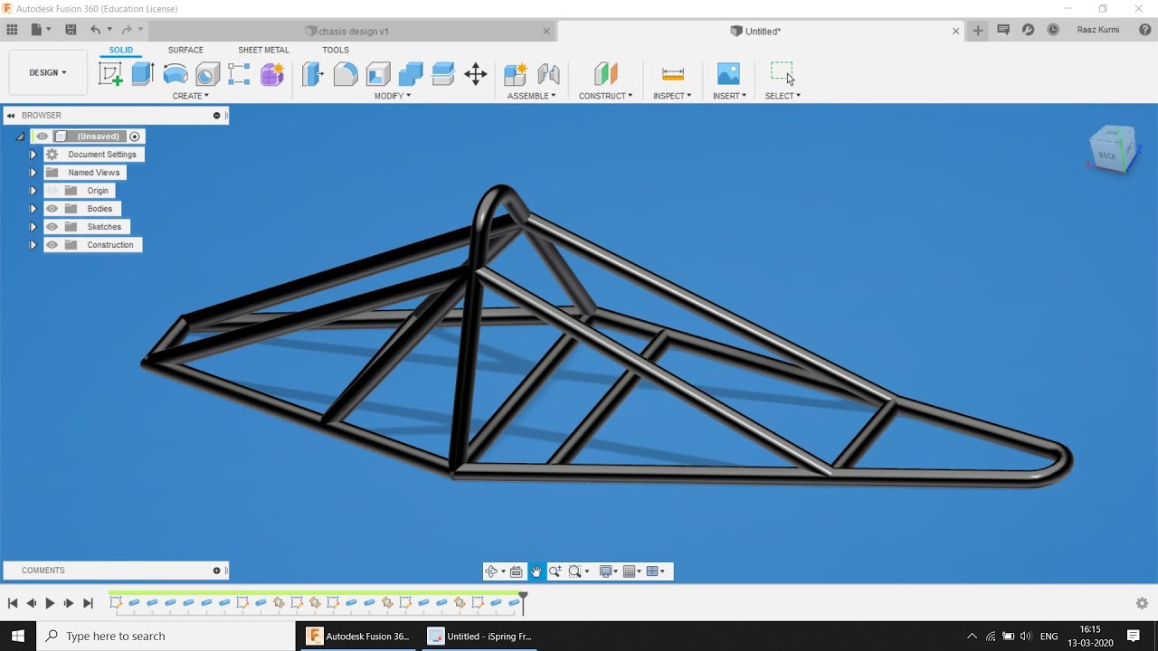 Chasis Design |Autodesk Fusion360|