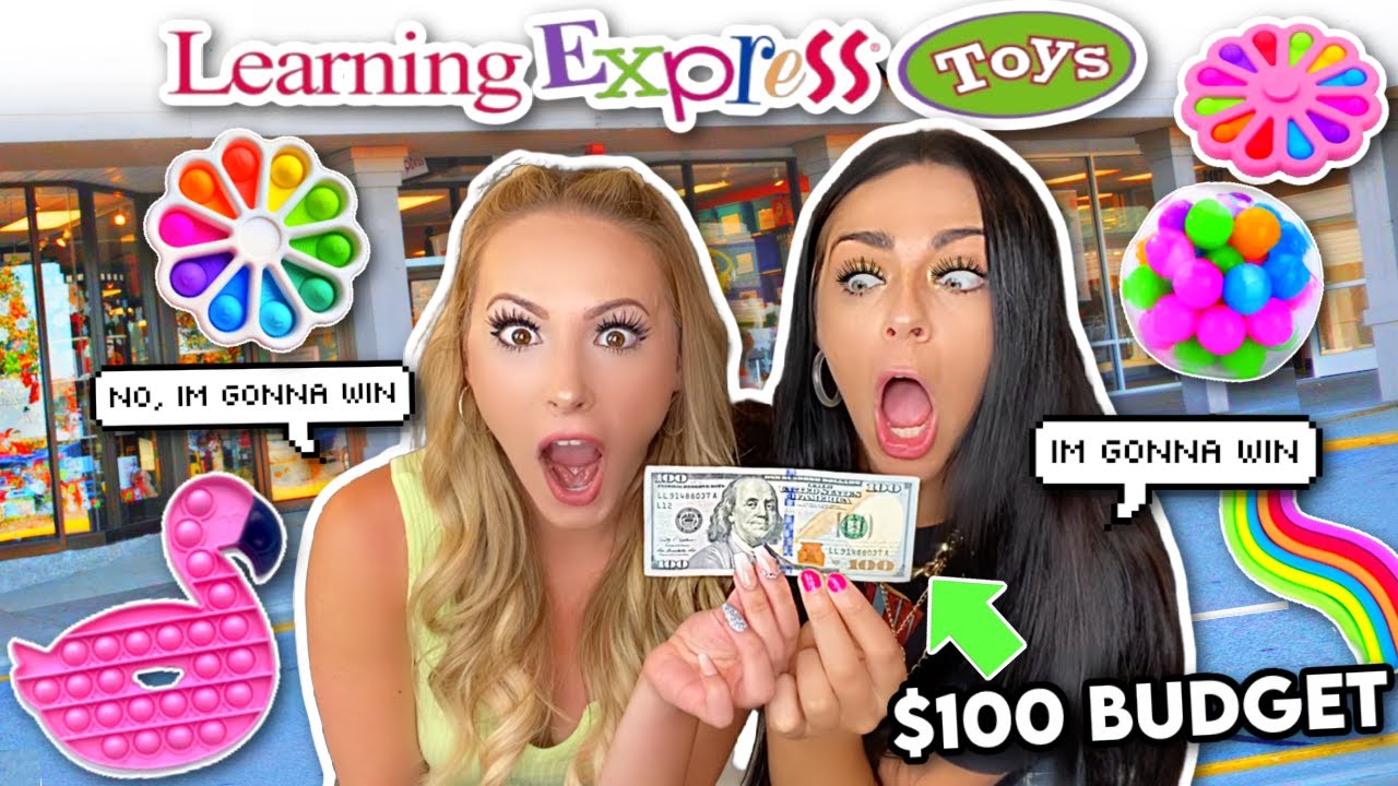 $100 BUDGET FIDGET SHOPPING CHALLENGE with PURPLESTARS02!!!! *who will win?!*