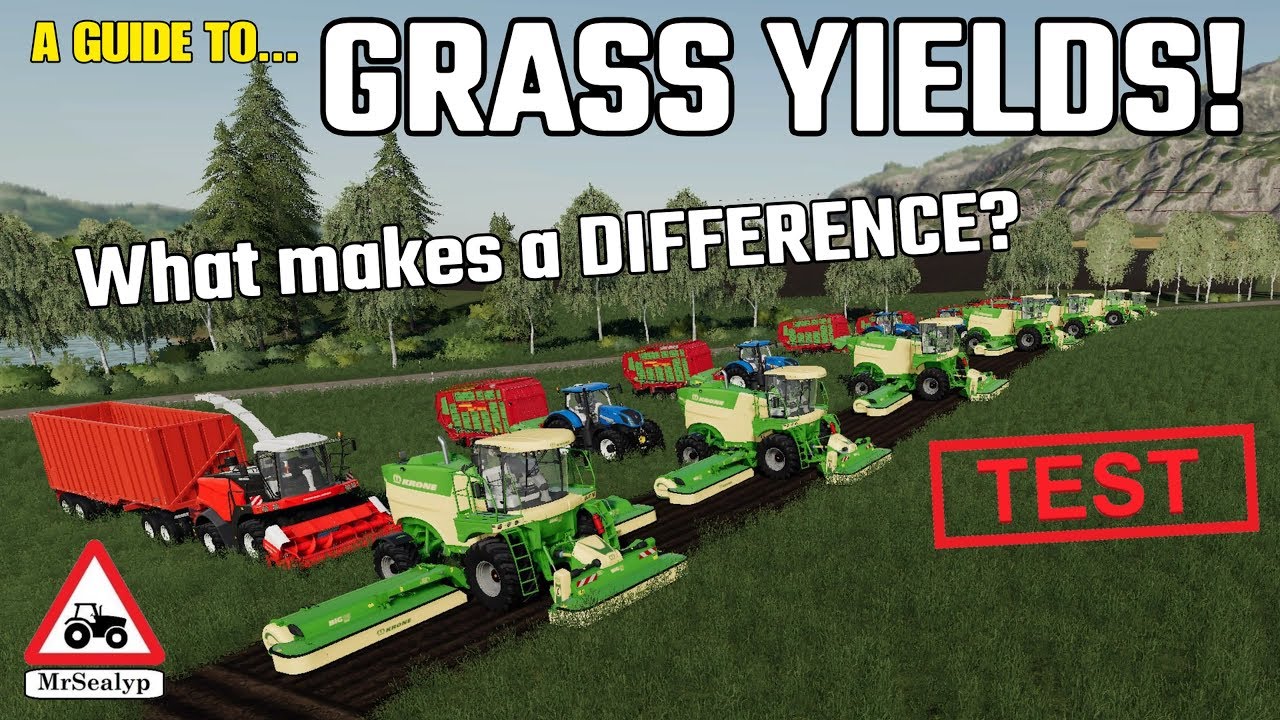 Руководство по... УРОЖАЙНОСТИ ТРАВЫ! В чём разница? (ТЕСТ). Farming Simulator 19. Помощь!