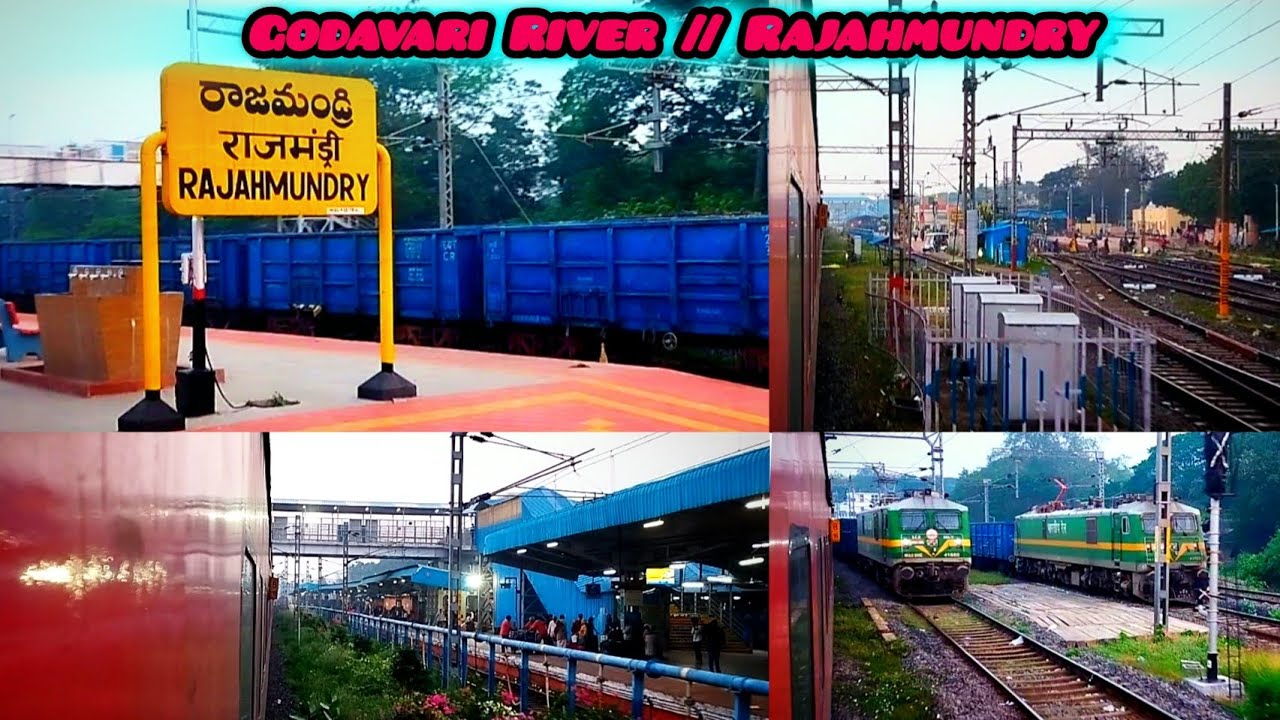 RAJAHMUNDRY RLY Station // GODAVARI River Early Morning Arrival And Departure. |Itz Vlogger Pintu|