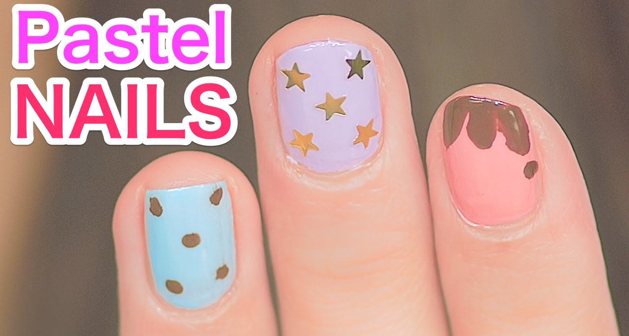 Kawaii PASTEL NAIL ART TUTORIAL by Lolita fashion model & Nurse Misako Aoki | 青木美沙子のロリータパステルネイル
