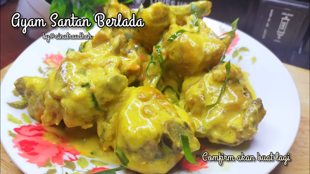 Resepi Ayam Masak Santan Berlada Terangkat Sedapnya sampai suami suruh masak lagi