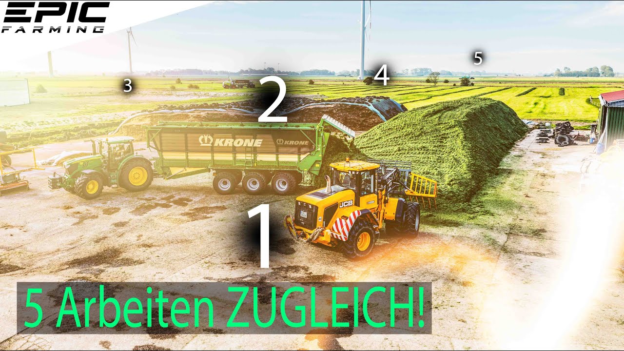 MEGA Zufall! ALLES auf einem FLECK! Häckseln, Güllefahren, Schwaden, Walzen...  | 4K
