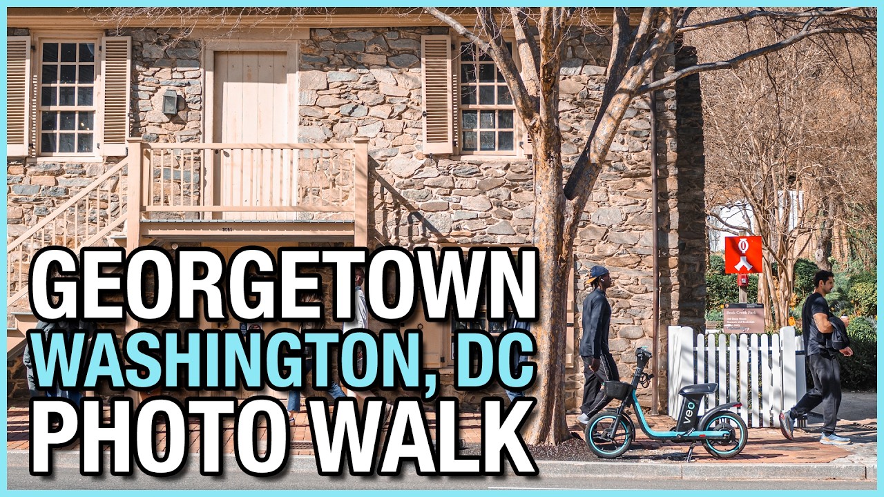 Washington DC's Georgetown Photo Walk | Street Photography POV (OM System OM-3)