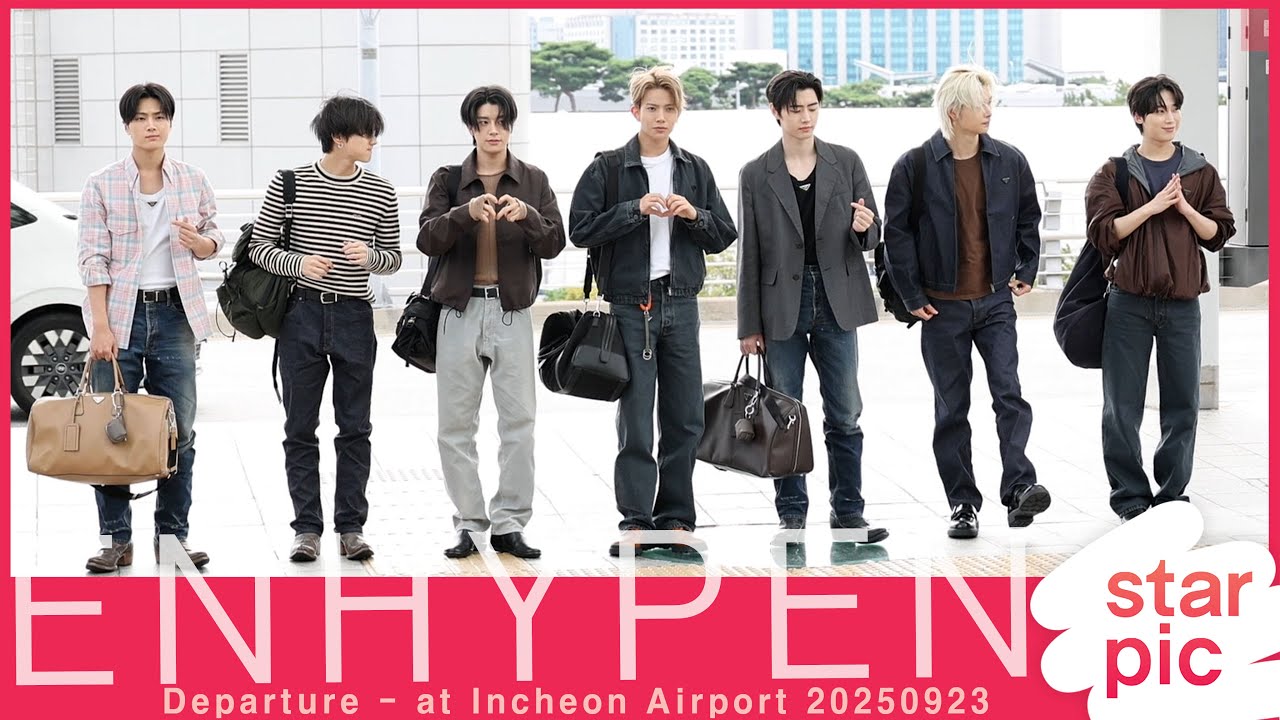 엔하이픈 '명품 왕자님들!' [STARPIC] / ENHYPEN Departure - at Incheon Airport 20250923