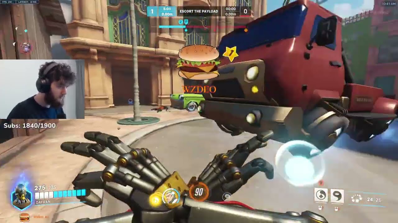 Dafran ZENYATTA COMPETITIVE Gameplay! [ OVERWATCH VOD Replays ]