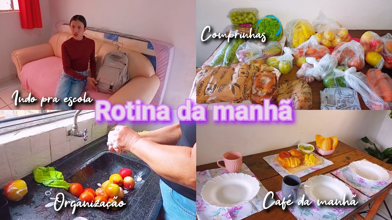 ROTINA DA MINHA MANHÃ + COMPRINHAS | CAFÉ DA MANHÃ ☕🥐
