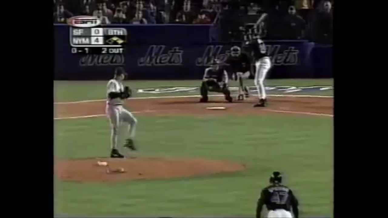Giants at Mets game 4 game ending and post game and newsclip 2000 nlds