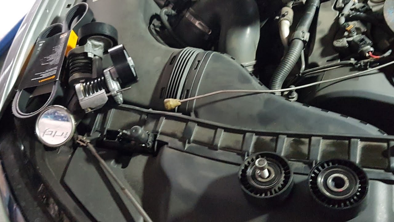 A6 2.0 tdi drive belt, auto tensioner, idle bearing replacement