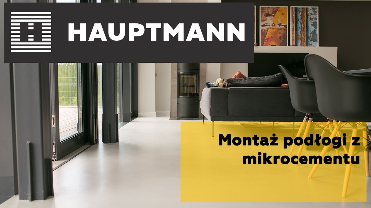Montaż podłogi z mikrocementu z materiałów HAUPTMANN
