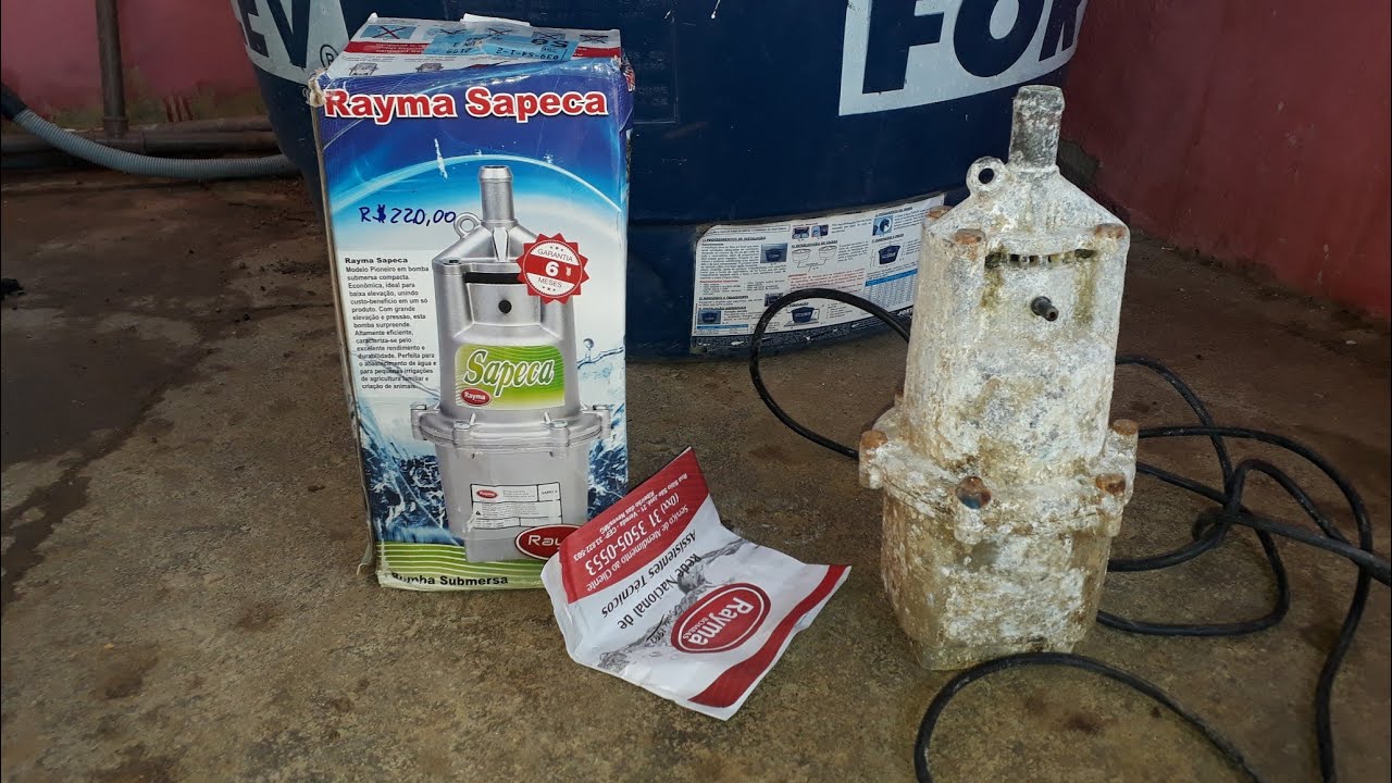 Instalando a bomba sapo, bomba submersa Rayma Sapeca.