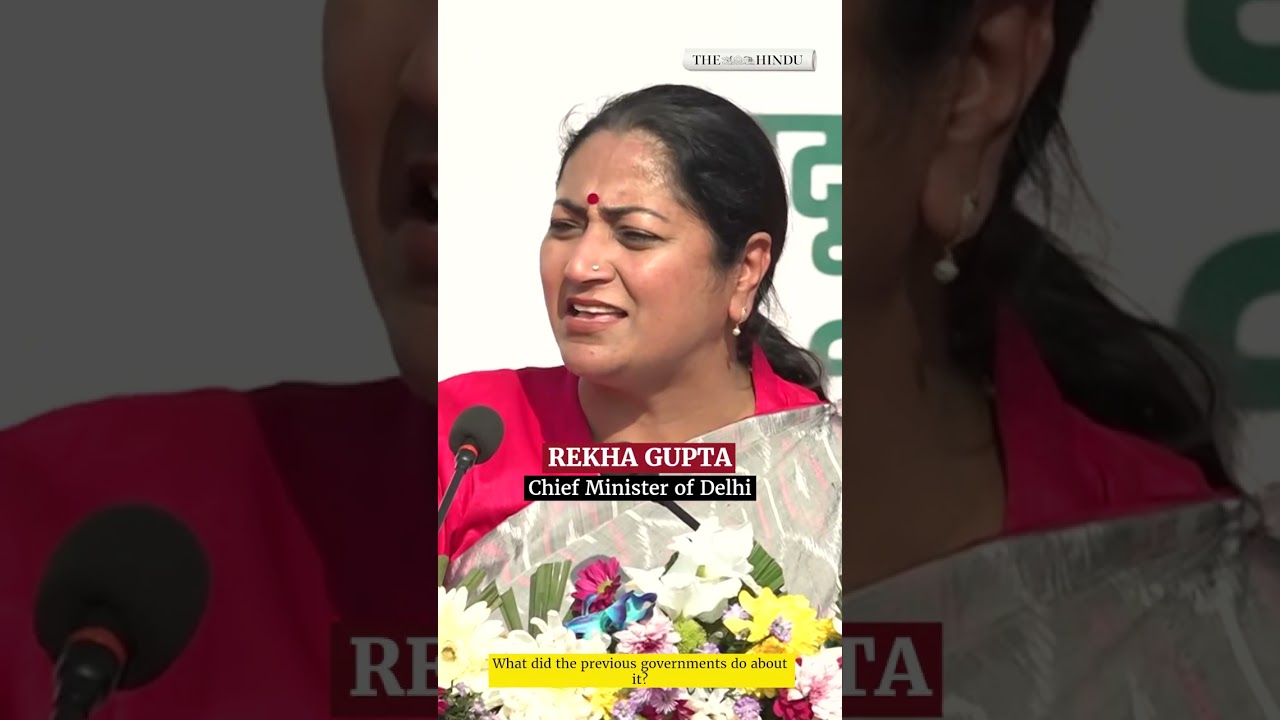 Delhi CM Rekha Gupta on air pollution protests