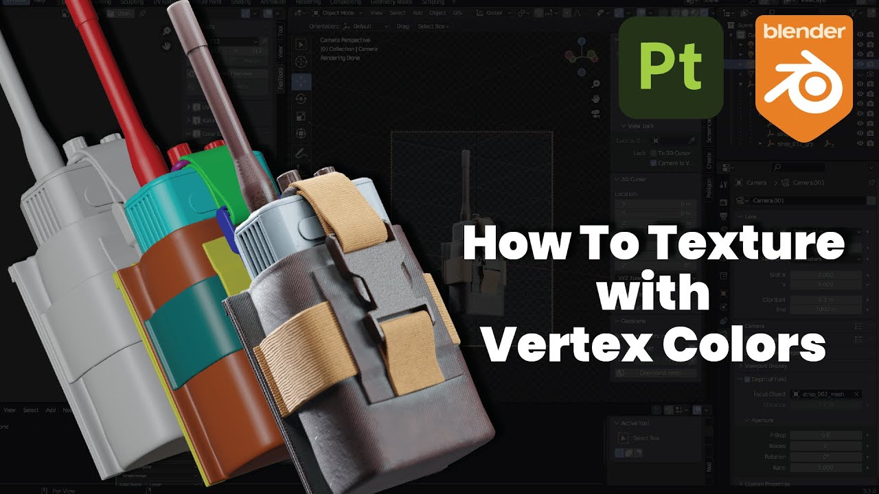 Texture Faster with Vertex Colors | Blender and Substance Painter