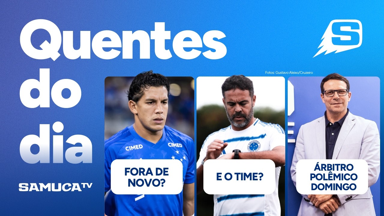 ROMERO AINDA N&Atilde;O VOLTA? L&Aacute; VEM &Aacute;RBITRO POL&Ecirc;MICO NO JOGO DO CRUZEIRO | QUENTES DO DIA
