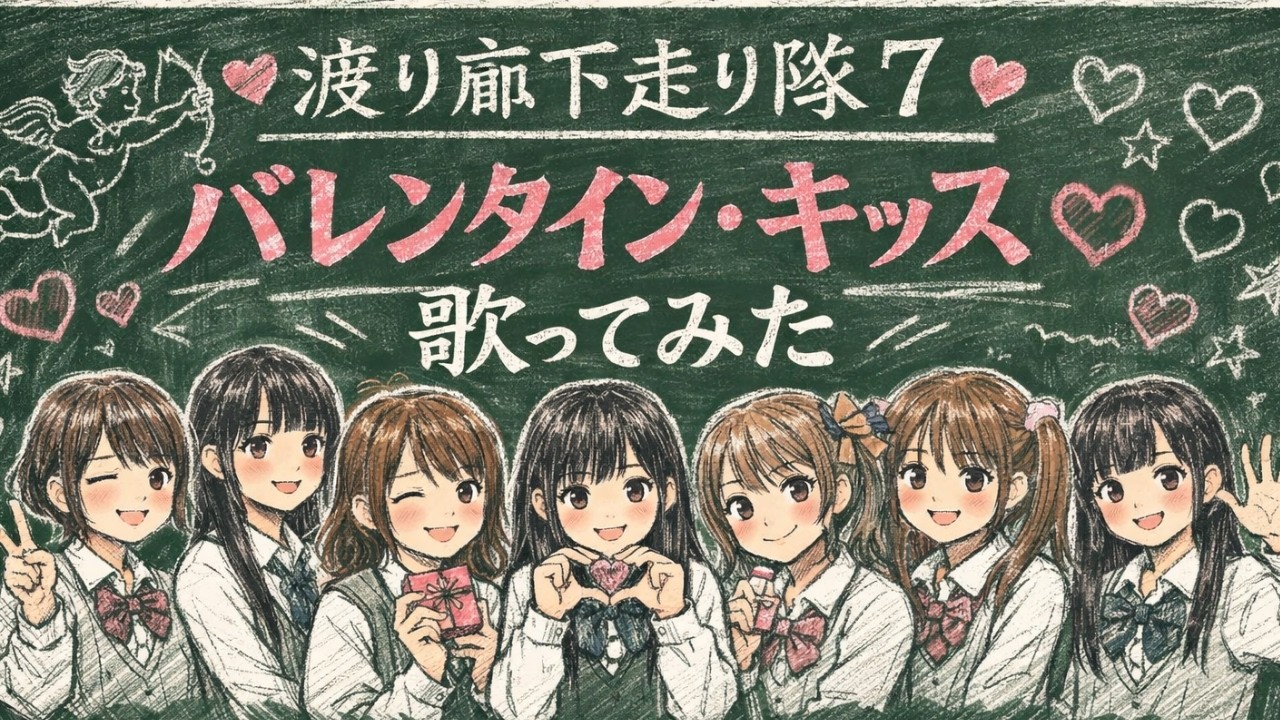 【歌ってみた】渡り廊下走り隊7「バレンタイン・キッス」 / Valentine Kiss【AKB48 / カバー曲 / 懐メロ / うたスキ動画】