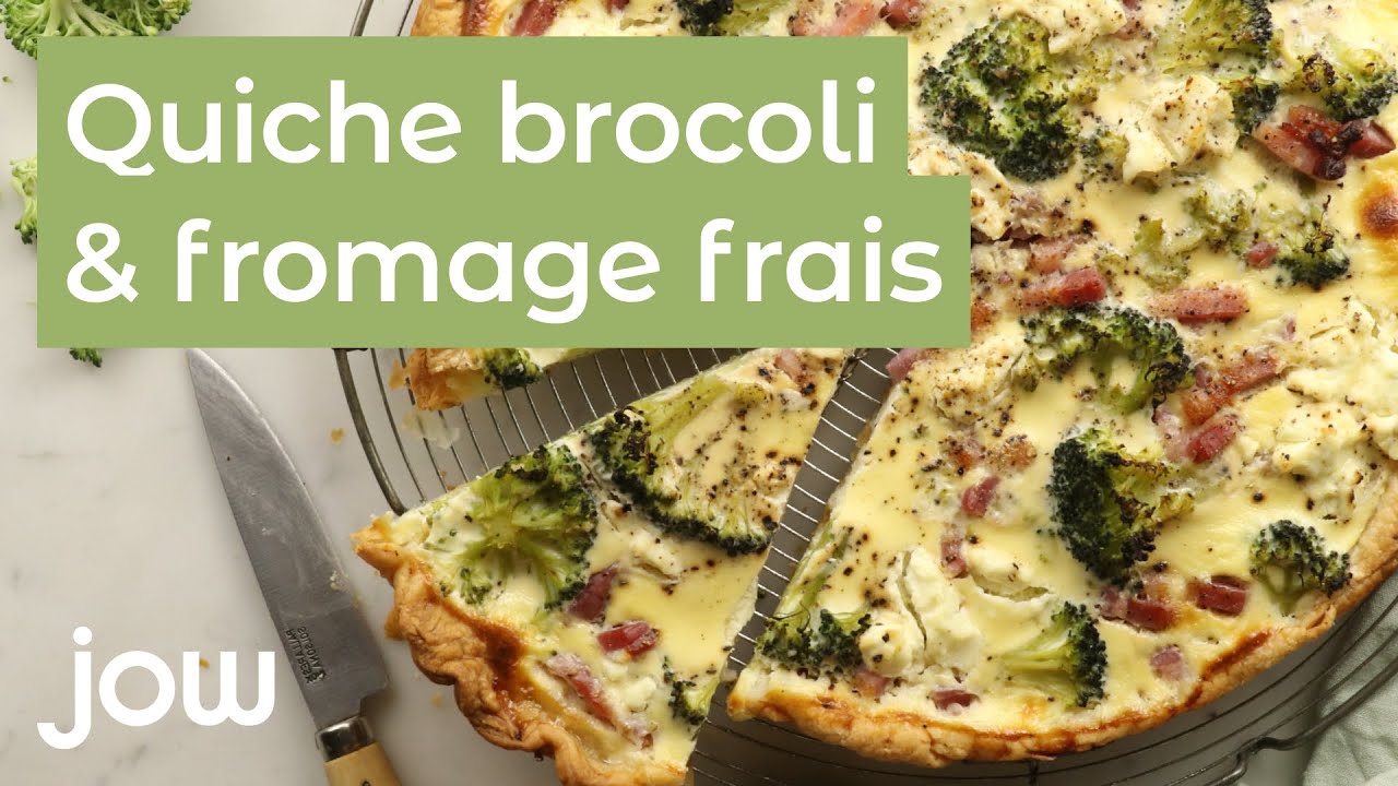 Recette de la Quiche brocoli & fromage frais
